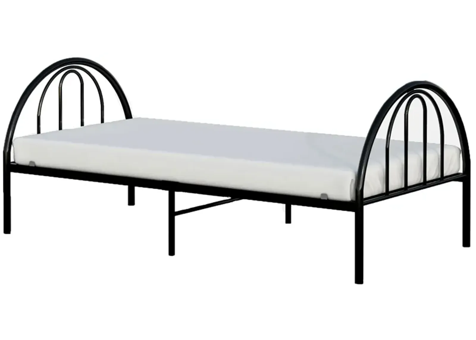 Brooklyn Metal Twin Bed in Black by BK Furniture