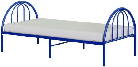 Brooklyn Metal Twin Bed in Blue by BK Furniture