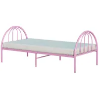 Brooklyn Metal Twin Bed in Pink by BK Furniture