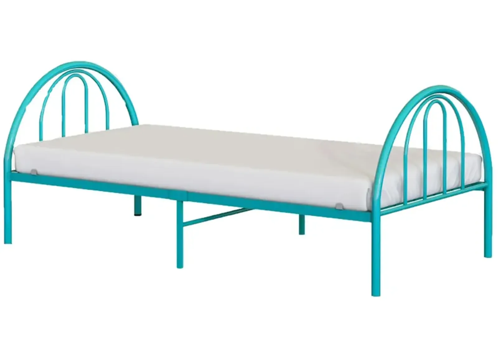 Brooklyn Metal Twin Bed in Turquoise by BK Furniture