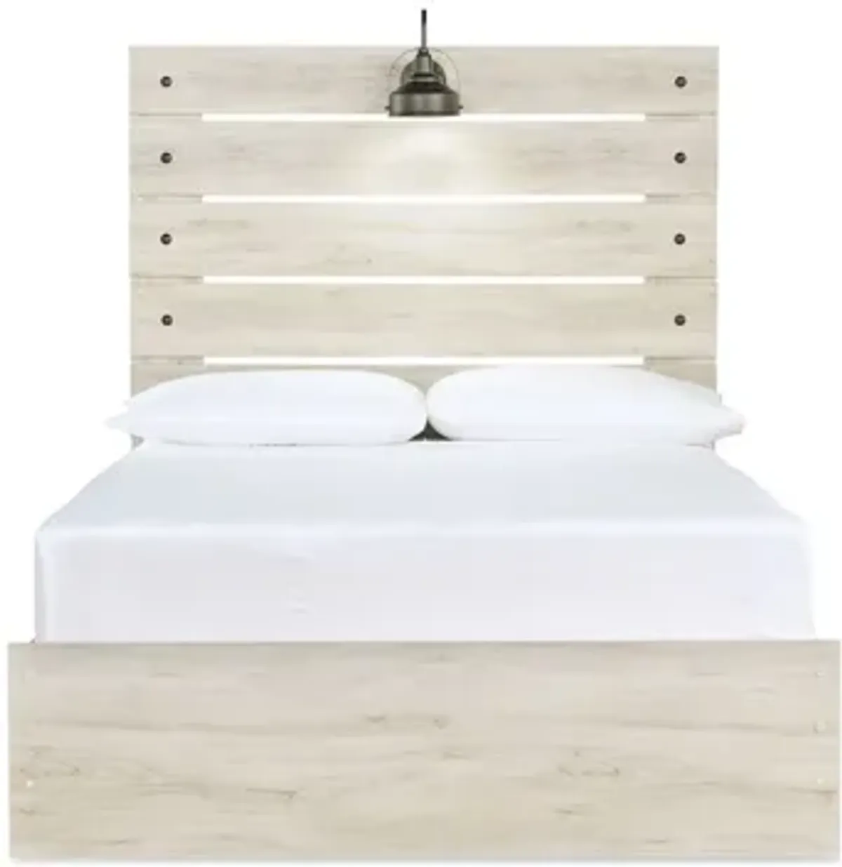 Luna Panel Bed in Whitewash by Ashley Furniture