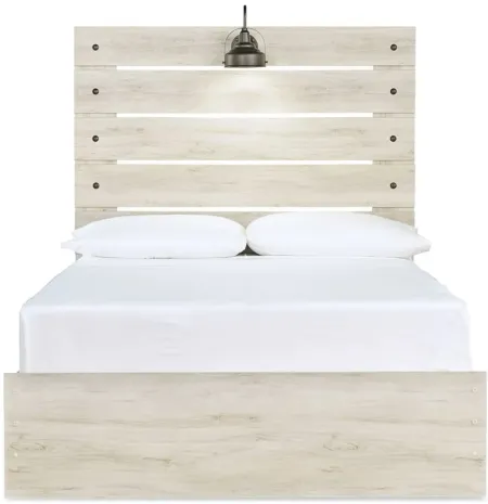 Luna Panel Bed in Whitewash by Ashley Furniture