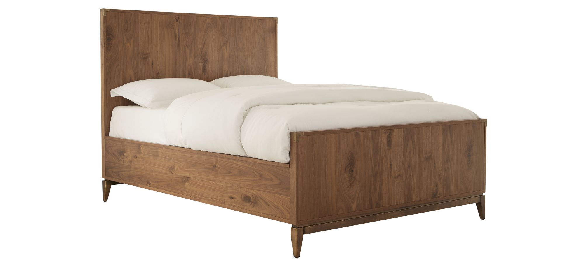 Adler Panel Bed in Natural Walnut by Bellanest