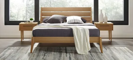 Sienna Lane Platform Bed in Caramelized by Greenington