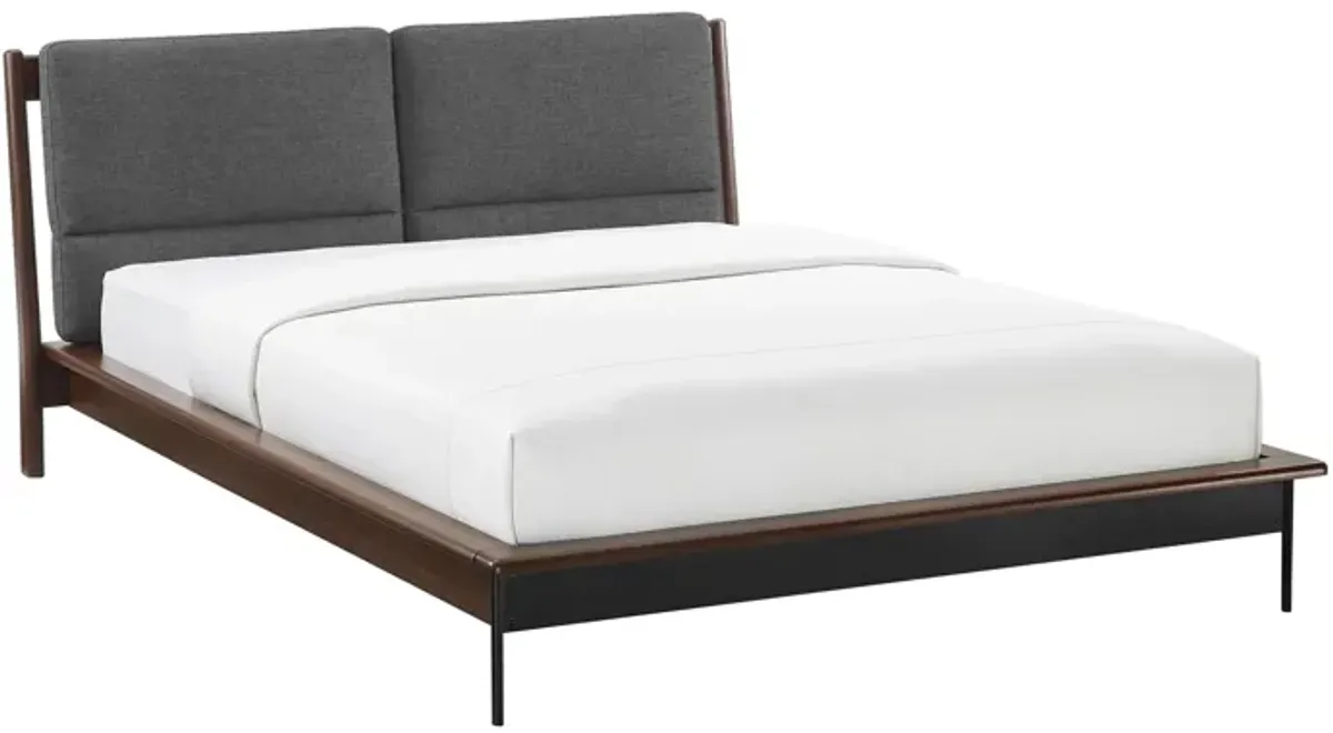 Park Avenue Fabric Platform Bed in Ruby by Greenington