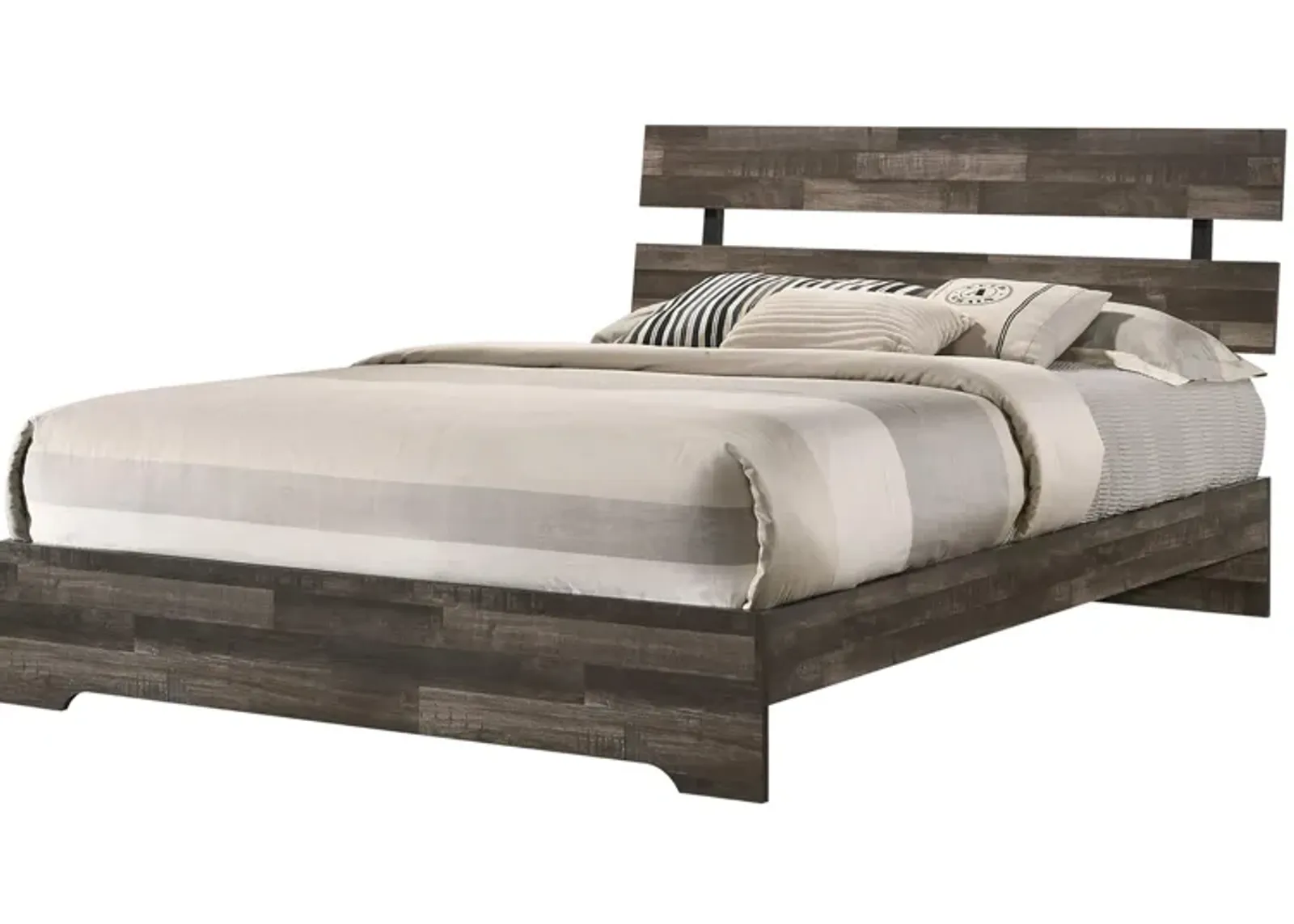 Atticus Platform Bed in Brown by Crown Mark