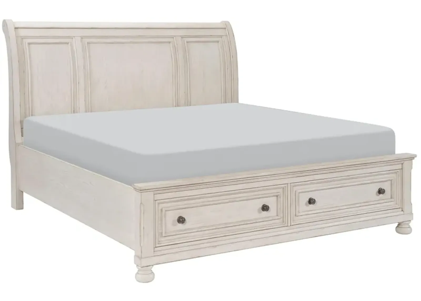 Donegan Sleigh Platform Storage Bed