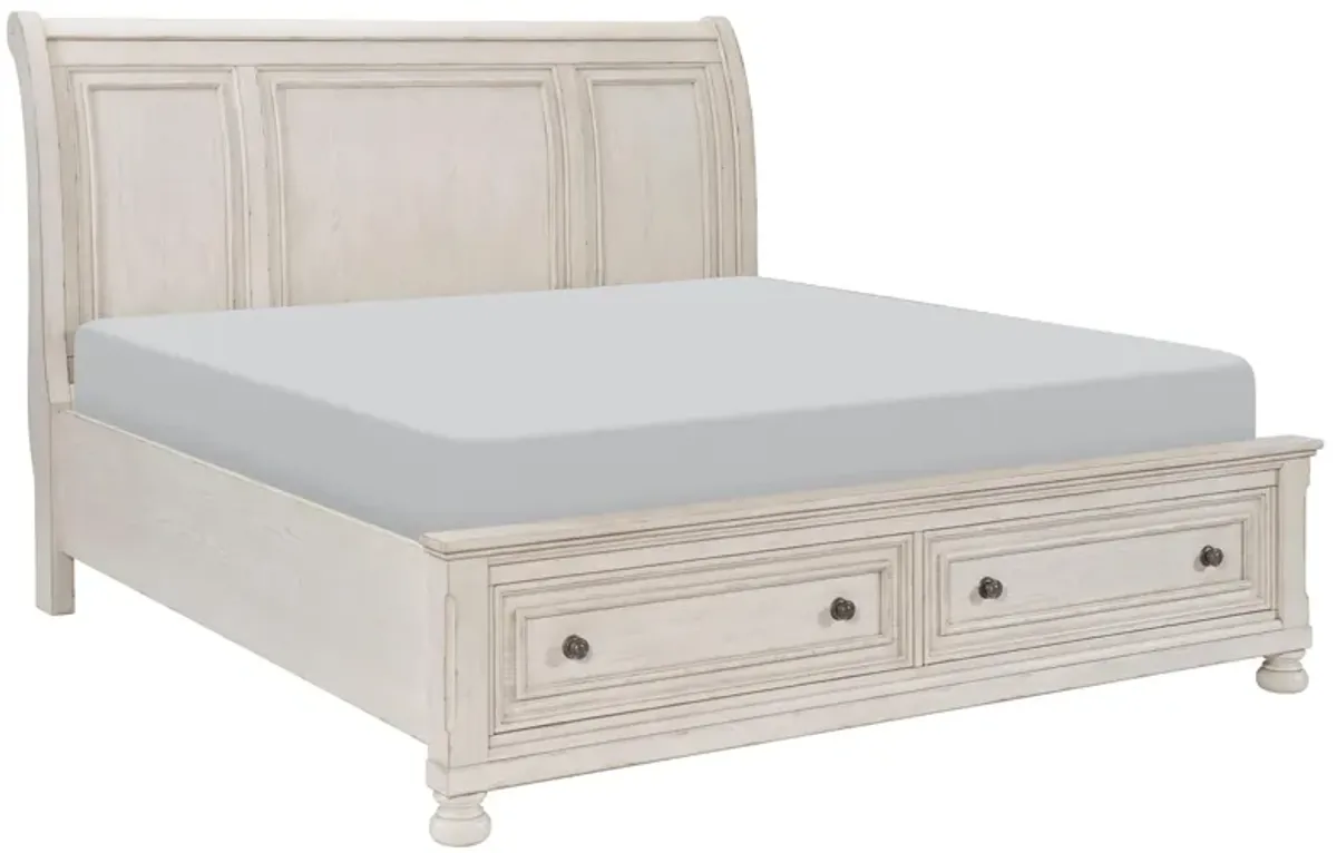 Donegan Sleigh Platform Storage Bed