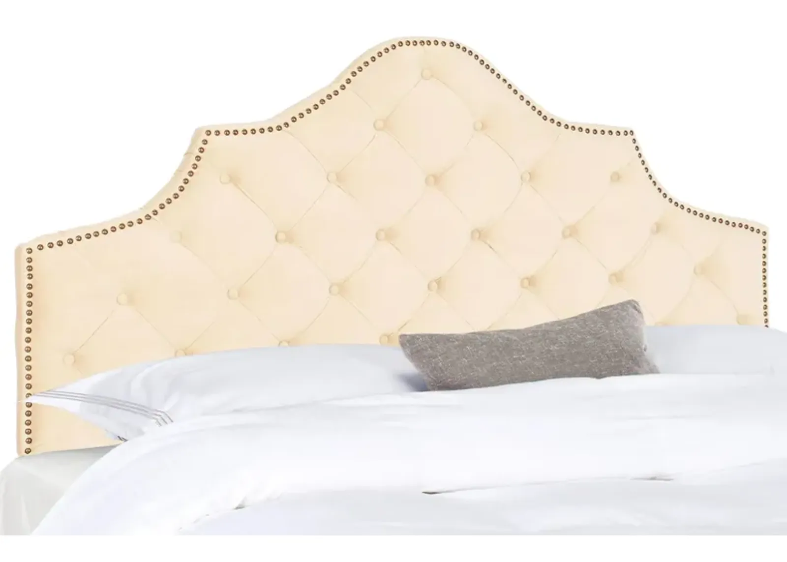 Arebelle Upholstered Headboard in Buckwheat by Safavieh