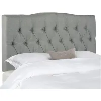 Axel Tufted Upholstered Headboard in Gray by Safavieh