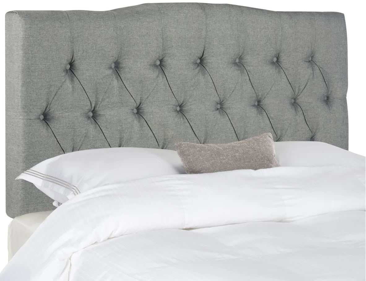 Axel Tufted Upholstered Headboard in Gray by Safavieh