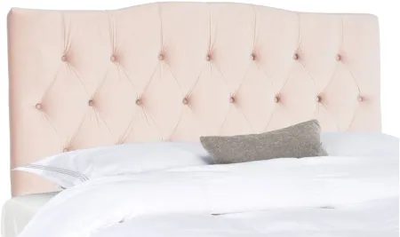 Axel Tufted Upholstered Headboard in Blush Pink by Safavieh