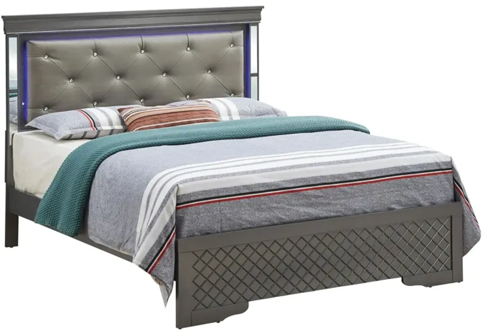 Verona Queen Bed w/ LED Lighting