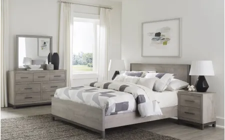 Frado Bed in 2-Tone Finish: Light Gray and Gray by Homelegance