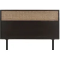 Caine Queen Headboard in Black by New Pacific Direct