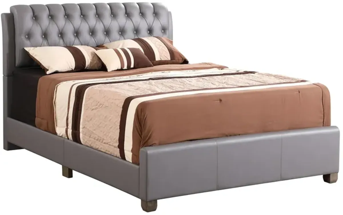 Marilla Upholstered Bed in Gray by Glory Furniture