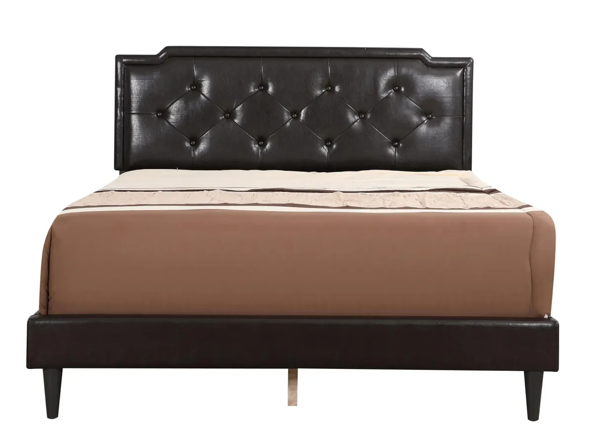 Deb Upholstered Bed in Cappuccino by Glory Furniture