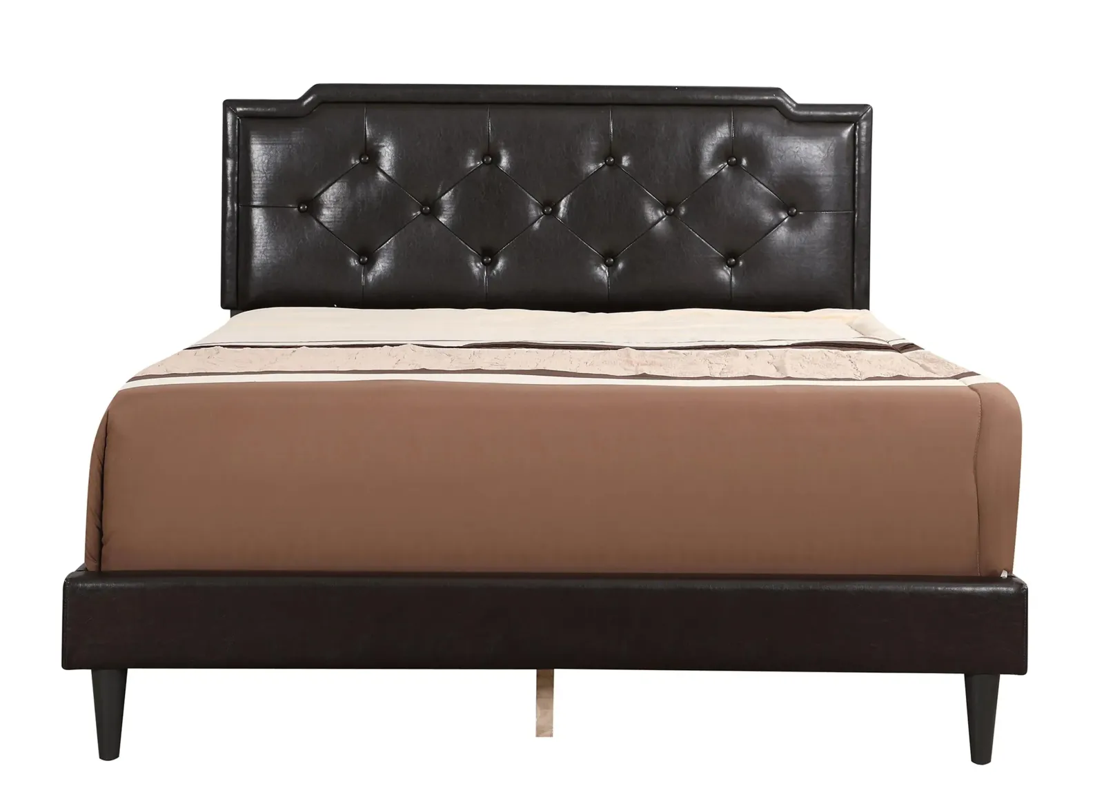 Deb Upholstered Bed in Cappuccino by Glory Furniture