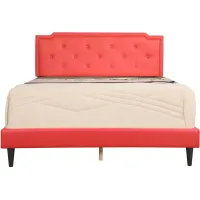 Deb Upholstered Bed in Red by Glory Furniture
