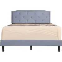 Deb Upholstered Bed in Blue by Glory Furniture