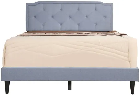 Deb Upholstered Bed in Blue by Glory Furniture