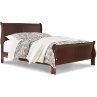Alisdair Sleigh Bed in Dark Brown by Ashley Furniture