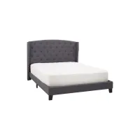 Baylor Upholstered Bed in Gray by Crown Mark