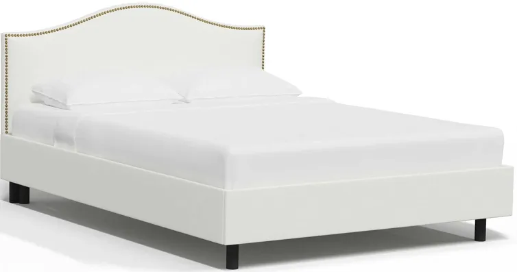 Alexander Platform Bed in Zuma White by Skyline