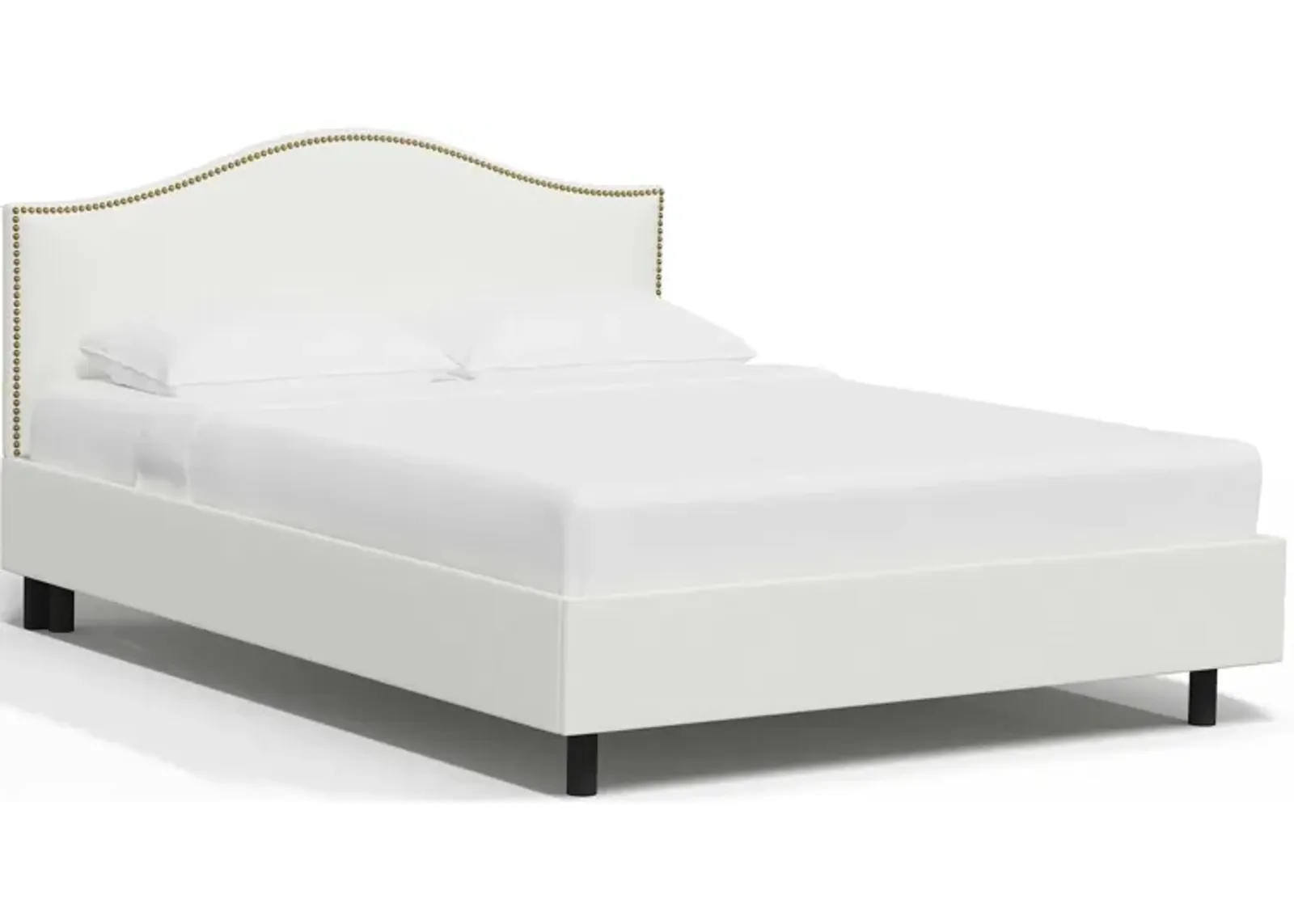 Alexander Platform Bed in Zuma White by Skyline