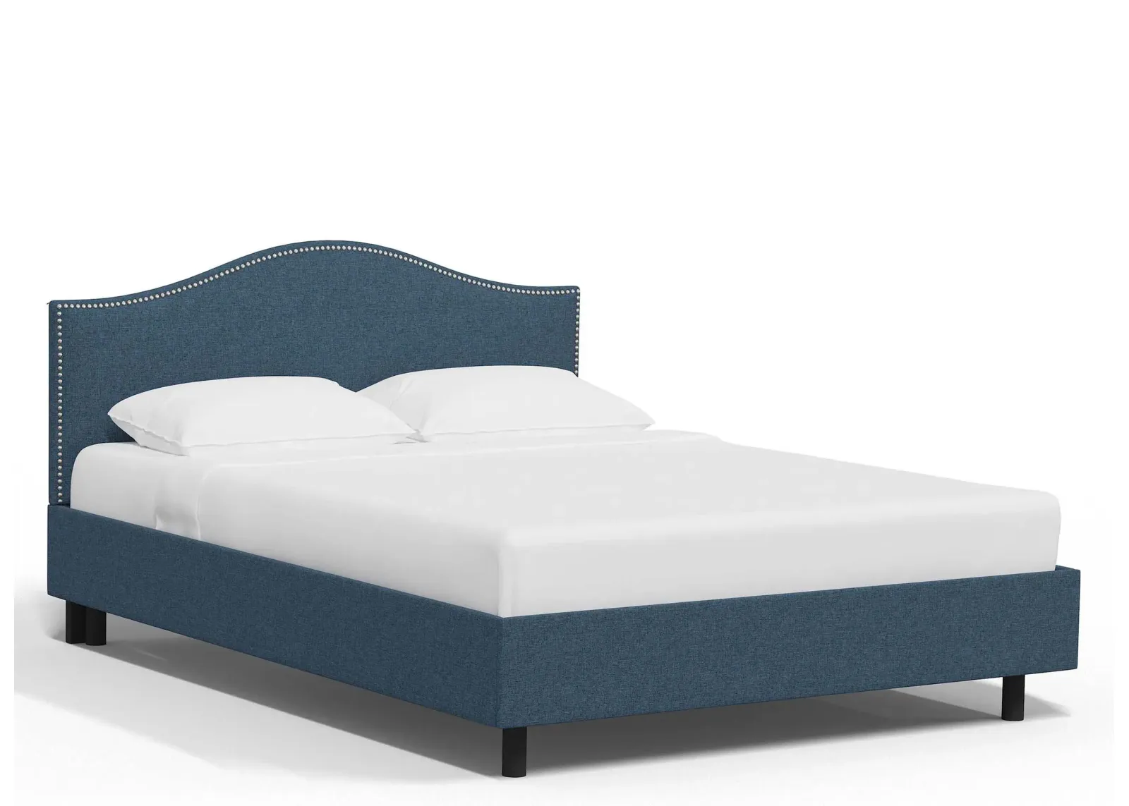 Alexander Platform Bed in Zuma Navy by Skyline