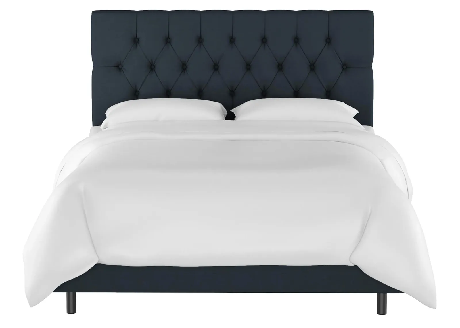 Blanchard Bed in Linen Navy by Skyline