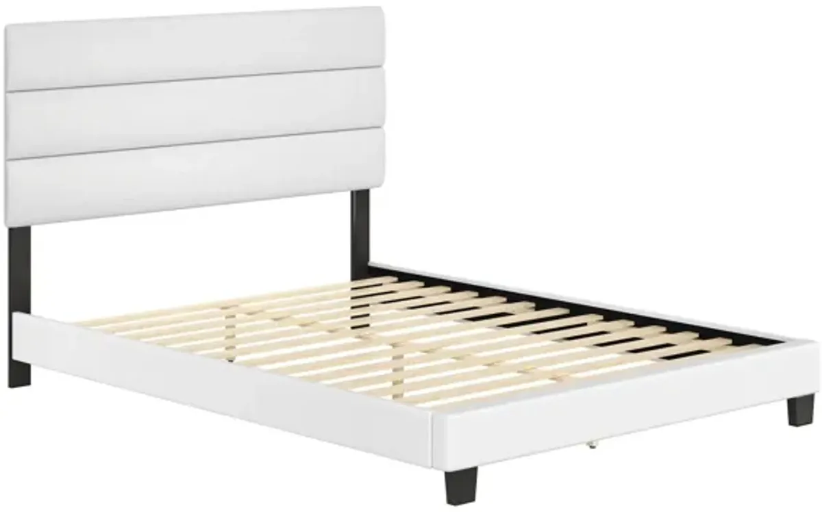 Parker Faux Leather Platform Bed