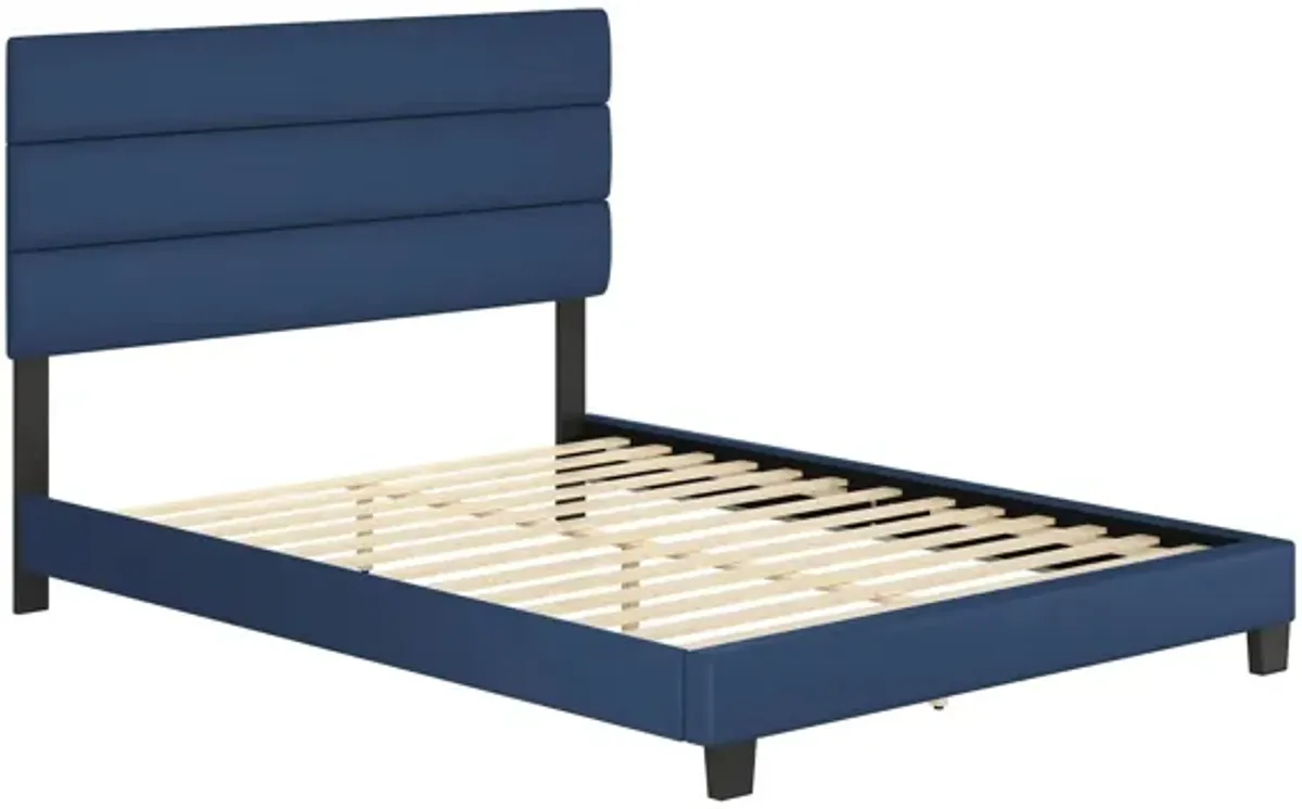 Parker Faux Leather Platform Bed