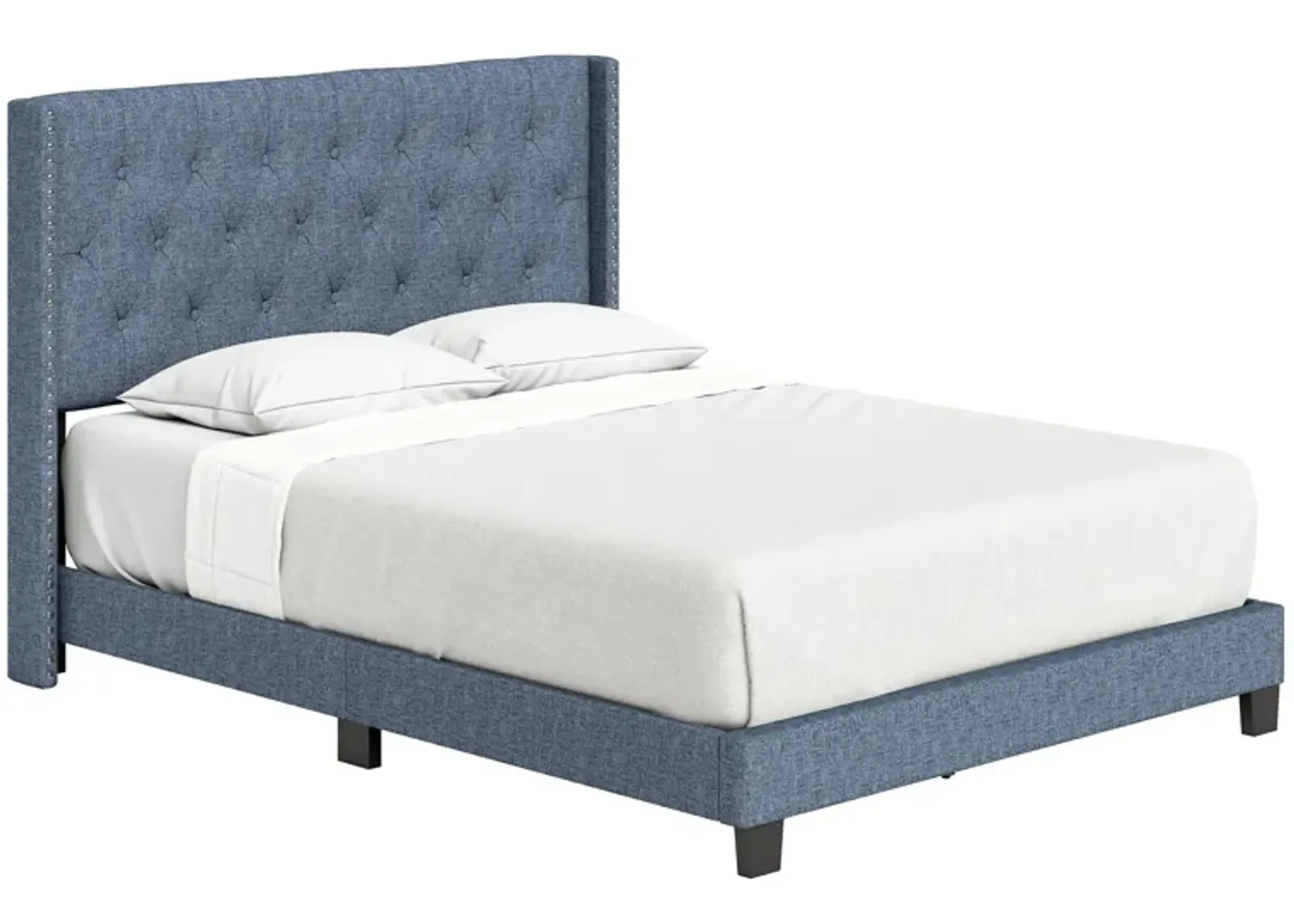 Madeira Fabric Platform Bed in Blue by Boyd Flotation