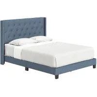 Madeira Fabric Platform Bed in Blue by Boyd Flotation
