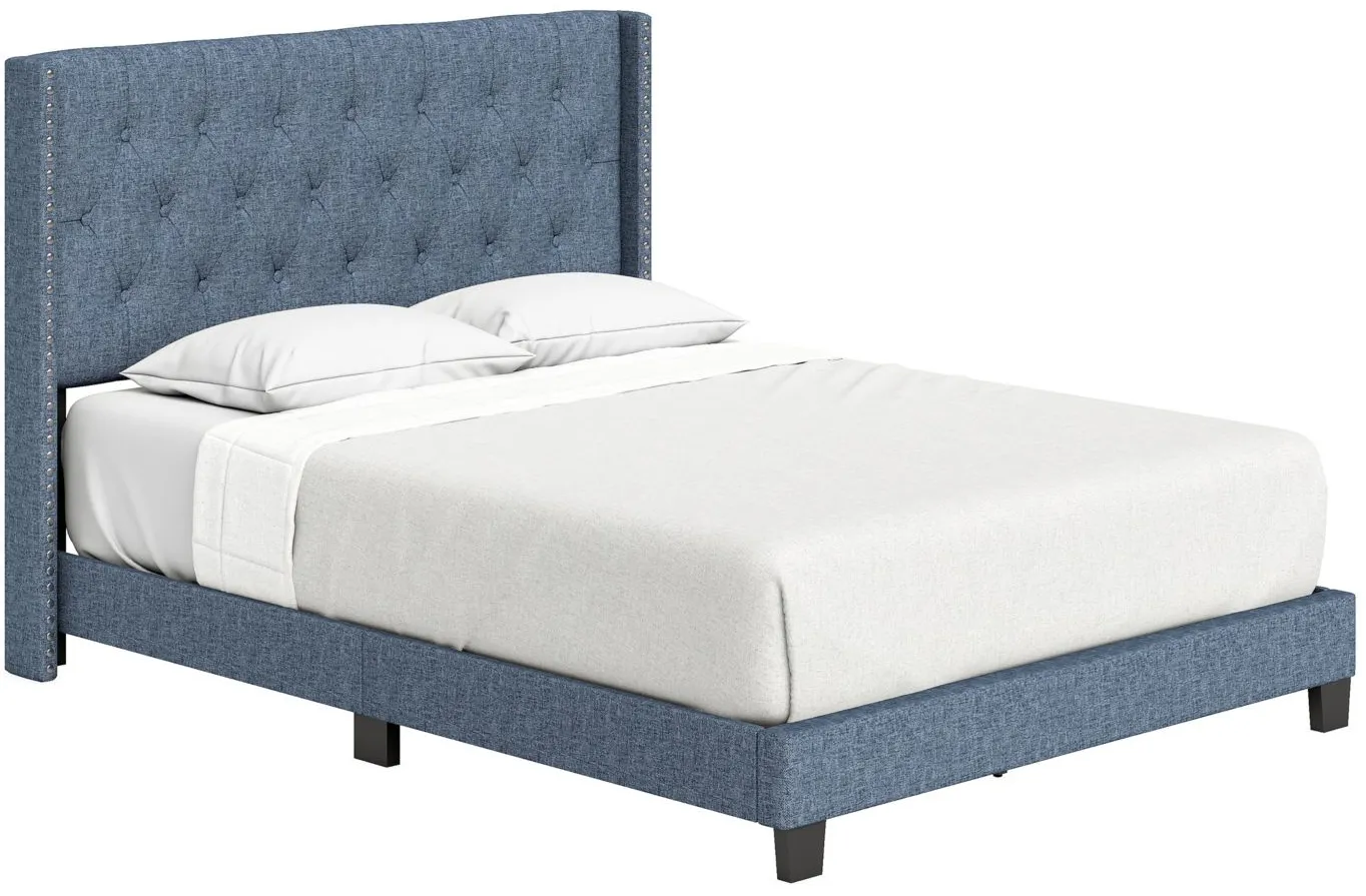 Madeira Fabric Platform Bed in Blue by Boyd Flotation