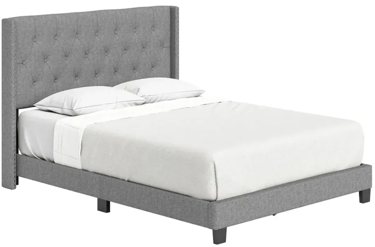 Madeira Fabric Platform Bed in Gray by Boyd Flotation