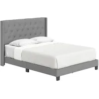 Madeira Fabric Platform Bed in Gray by Boyd Flotation