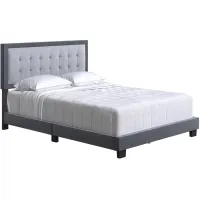 Paterson Velour Velvet Touch Platform Bed in Gray by Boyd Flotation