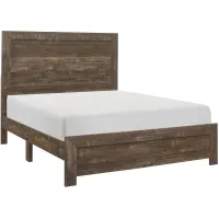 Bijou Panel Bed in Rustic Brown by Homelegance