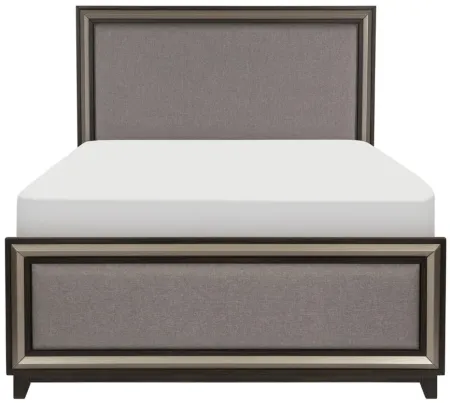 Charlie Bed in 2-Tone Finish: Ebony and Silver by Homelegance