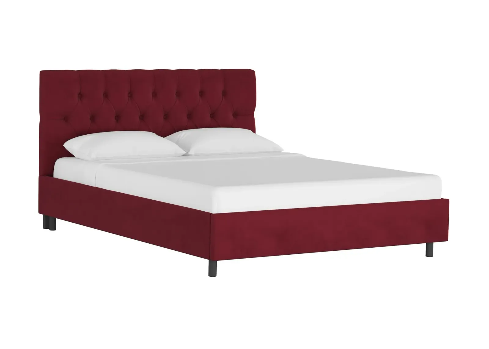 Blanchard Platform Bed in Velvet Berry by Skyline