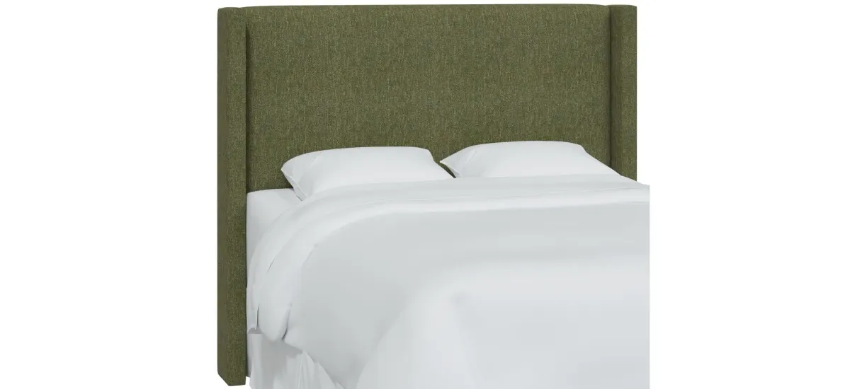 Hayley Wingback Headboard in Milsap Spring by Skyline