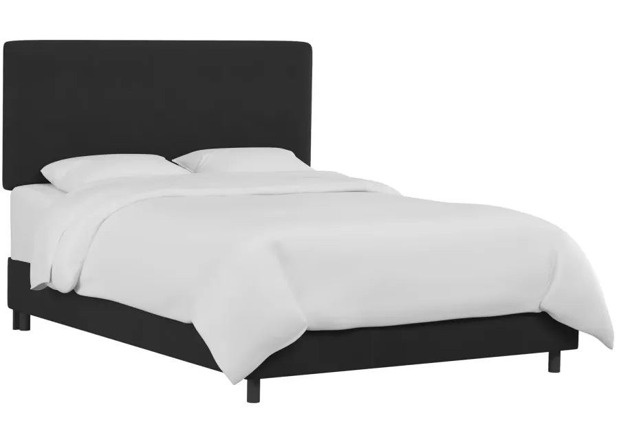 Valerie Bed in Velvet Black by Skyline