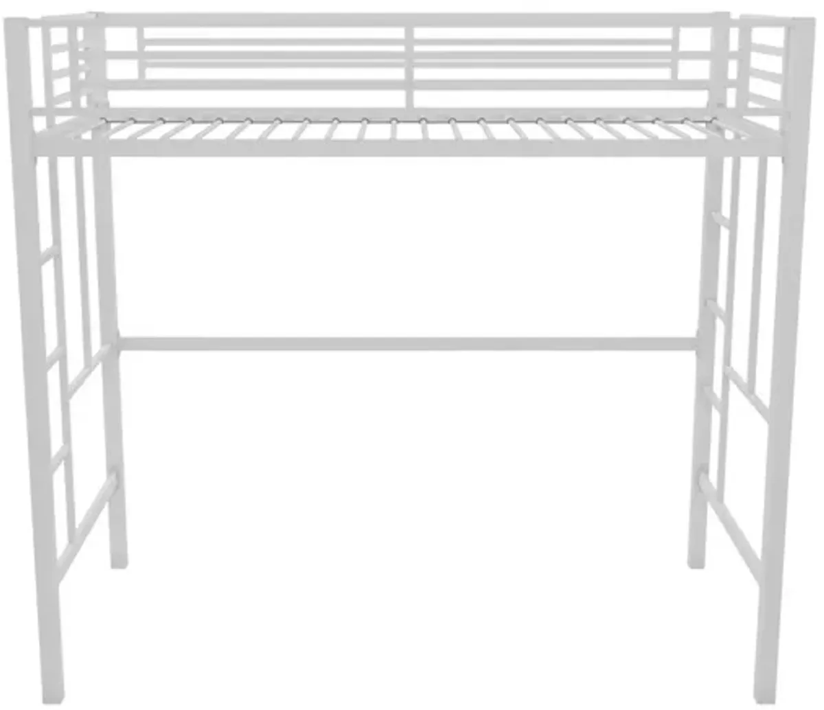 Brittain Twin Metal Bed in White by DOREL HOME FURNISHINGS