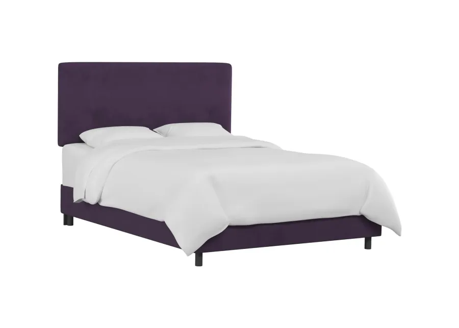 Valerie Bed in Velvet Aubergine by Skyline