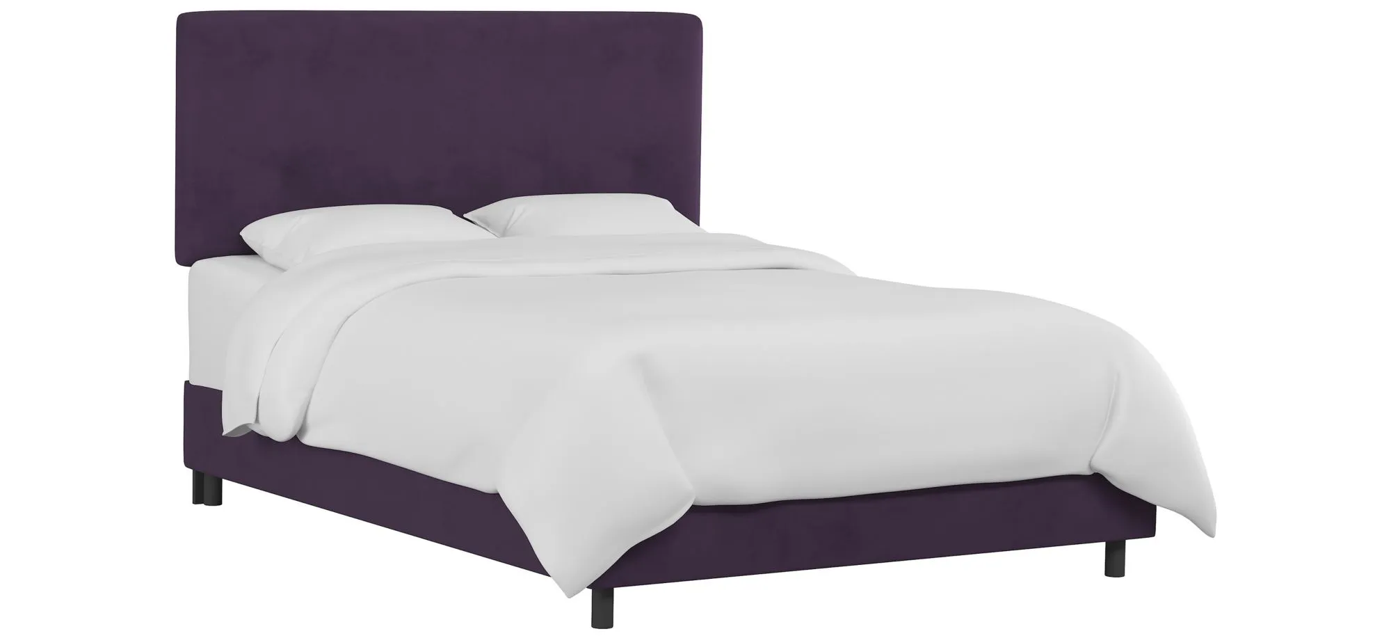 Valerie Bed in Velvet Aubergine by Skyline