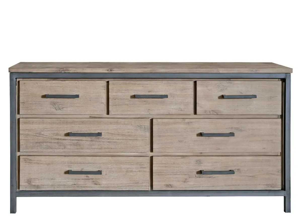 Irondale 7-Drawer Dresser in Brown, Gray by LH Imports Ltd