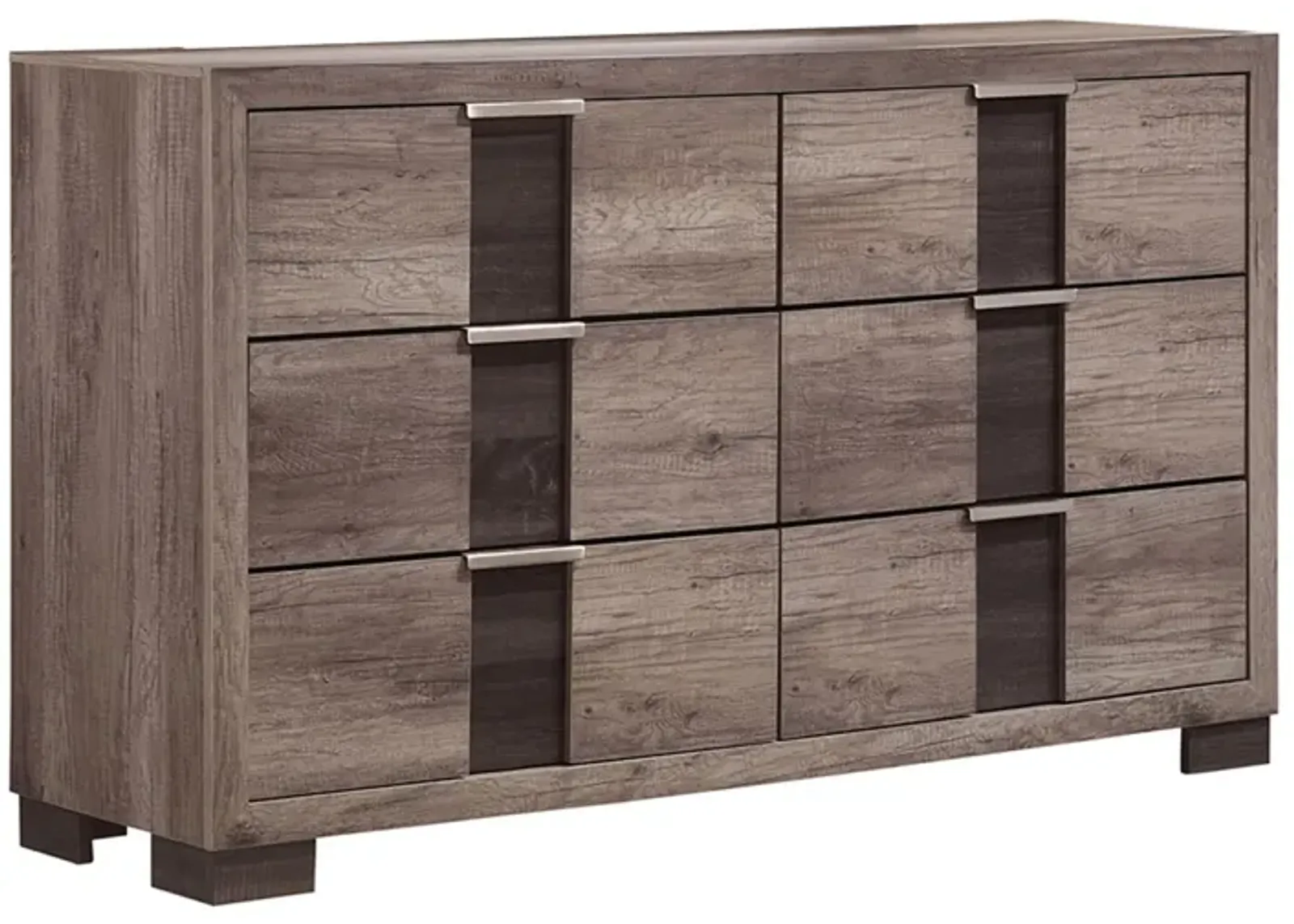 Rangley Dresser in Paper - Gray / Brown 2-Tone by Crown Mark