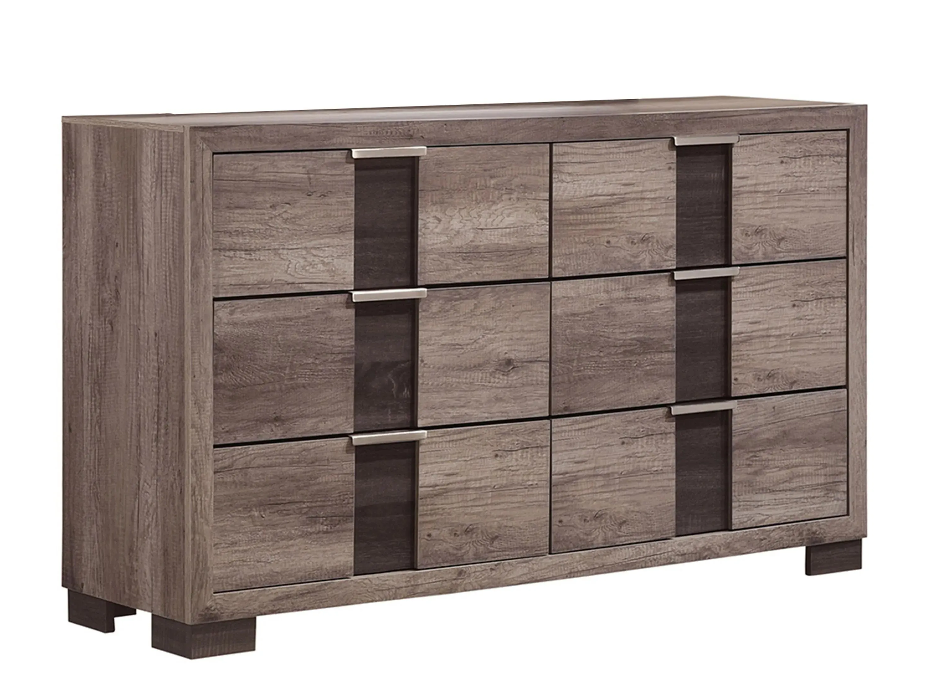 Rangley Dresser in Paper - Gray / Brown 2-Tone by Crown Mark